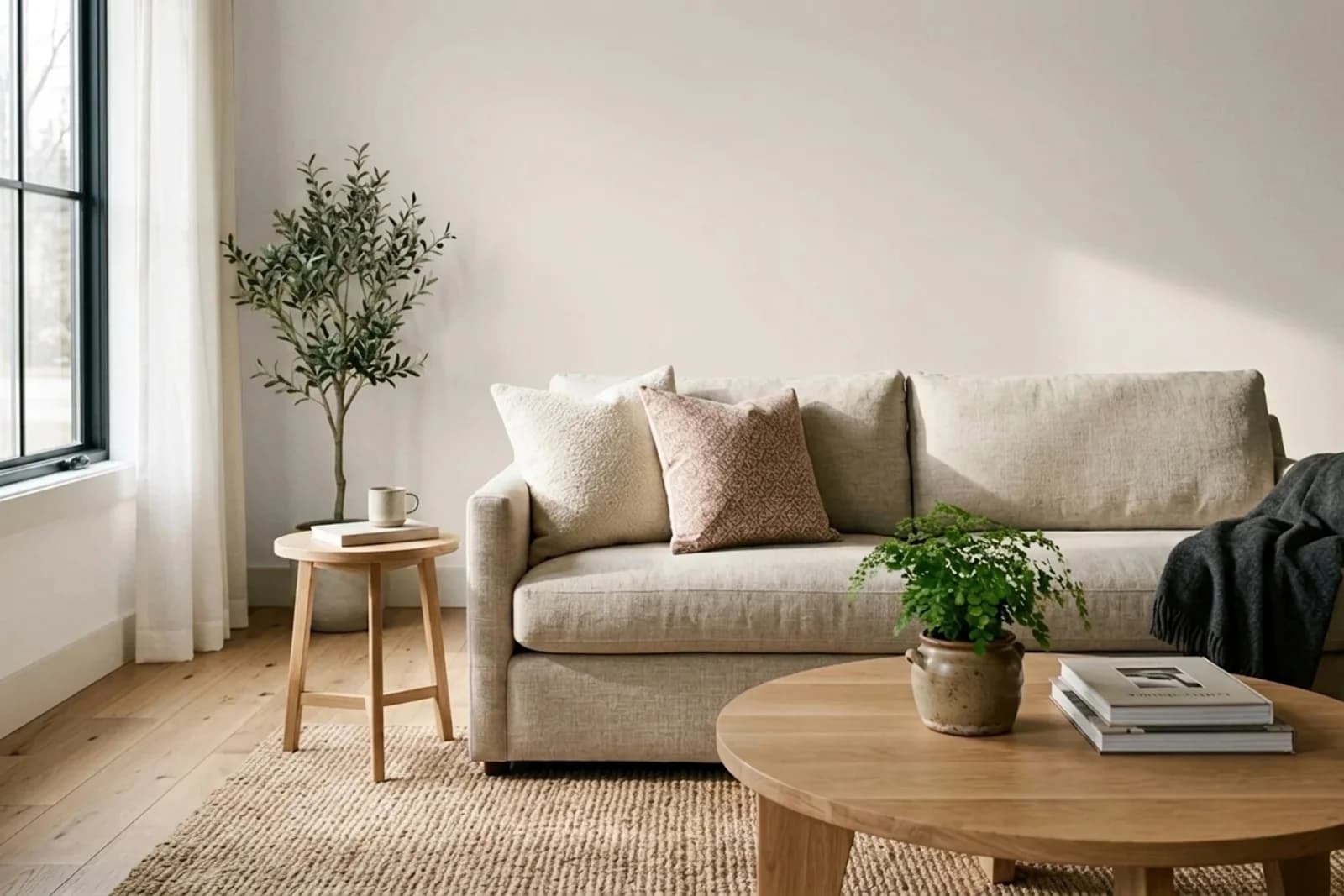 Caparol Onyx 60 ONYX 60 on the walls of a living room — AI-assisted visualization