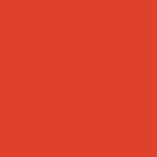 BM Orange 2011-10 paint color swatch — hex #E0412B