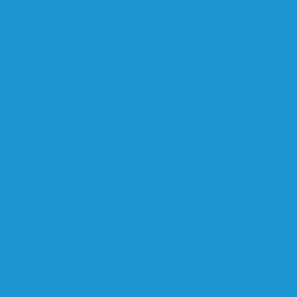 BM Utah Sky 2065-40 paint color swatch — hex #1C94D0