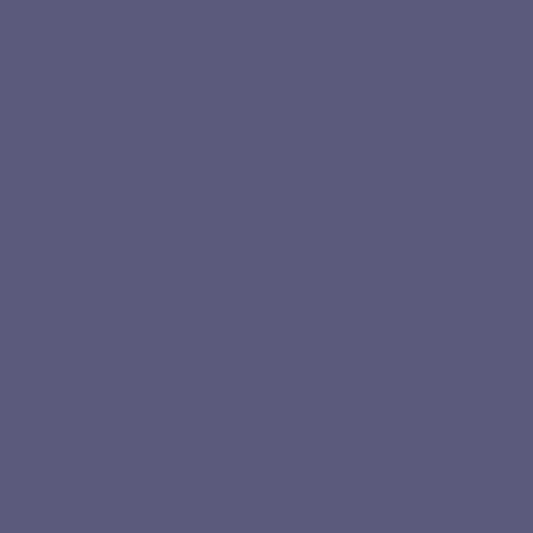 BM Darkest Grape 2069-30 paint color swatch — hex #5C5A7C