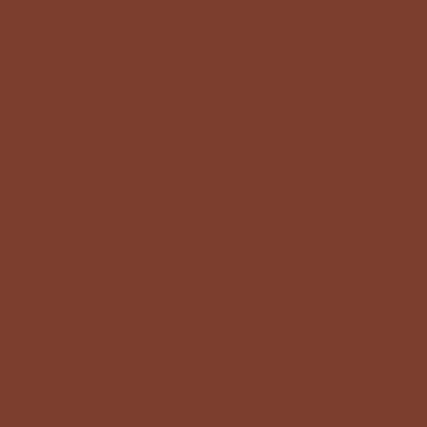 BM Rustique AF-275 paint color swatch — hex #7C3E2E