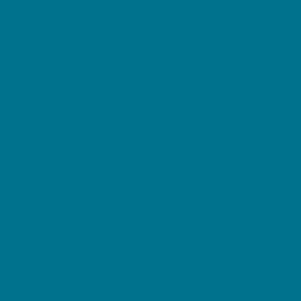 Berger Celebration Blue 5A0284 paint color swatch — hex #00728E