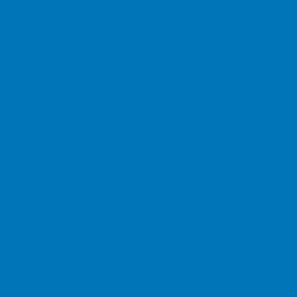 Berger Indian Ocean 5A0417 paint color swatch — hex #0076B8