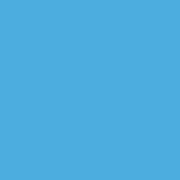 Dulux AU High Blue SB8D5 paint color swatch — hex #4CADDF