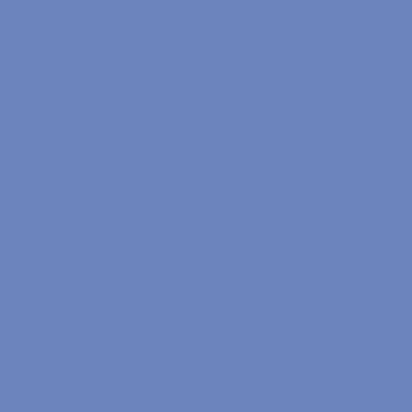 Dulux AU Blue Interest SB8F3 paint color swatch — hex #6C84BD