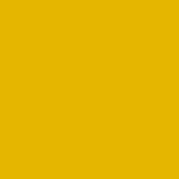 Dulux Molten Yellow 52631 paint color swatch — hex #E5B600