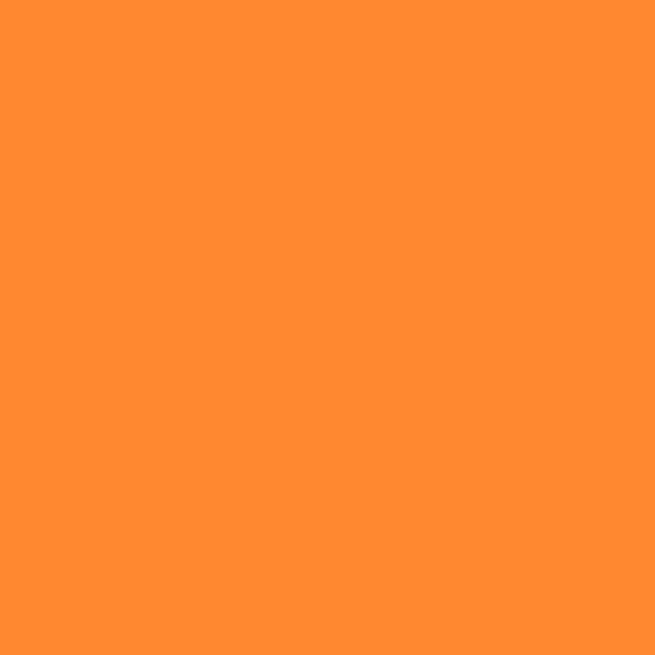 DE Bright Mango DE5195 paint color swatch — hex #FF8830