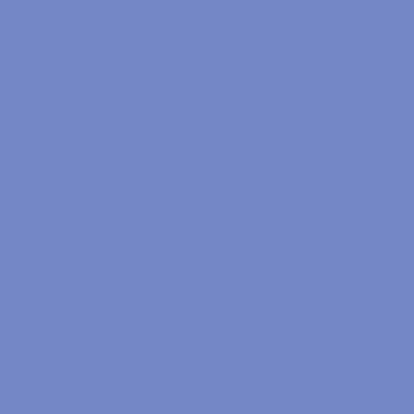 Glidden Violets Are Blue PPG1246-6 paint color swatch — hex #7487C6