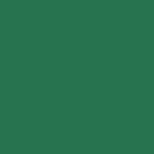 KM Echo Green AC245-5 paint color swatch — hex #27734F