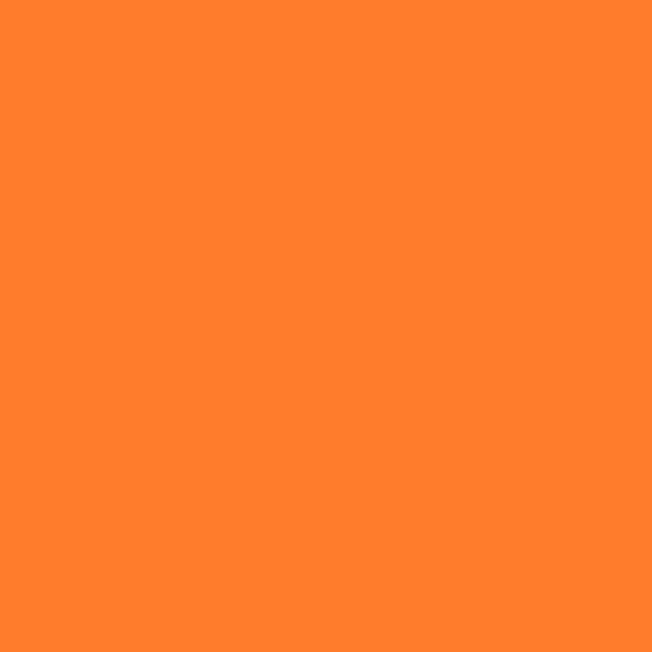 Nerolac Madrid 2144 paint color swatch — hex #FF7C2C