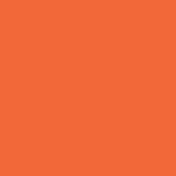 Nerolac Sweet Sixteen 2157 paint color swatch — hex #F36838