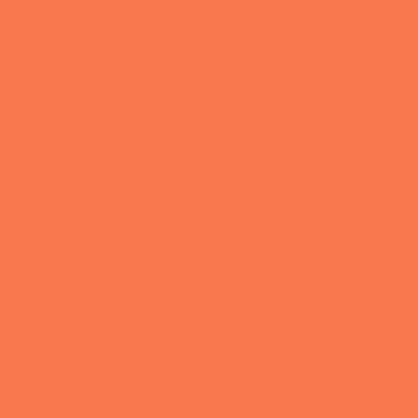 Nerolac Melonette 4657 paint color swatch — hex #F9794F