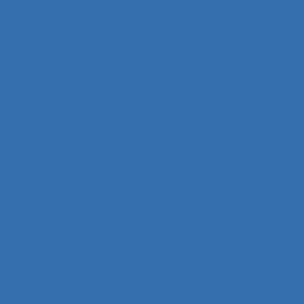 PPG Wright Bluebird FLLW514 paint color swatch — hex #356FAD