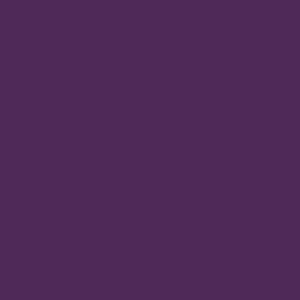 Resene Bossanova Bossanova paint color swatch — hex #4E2A5A