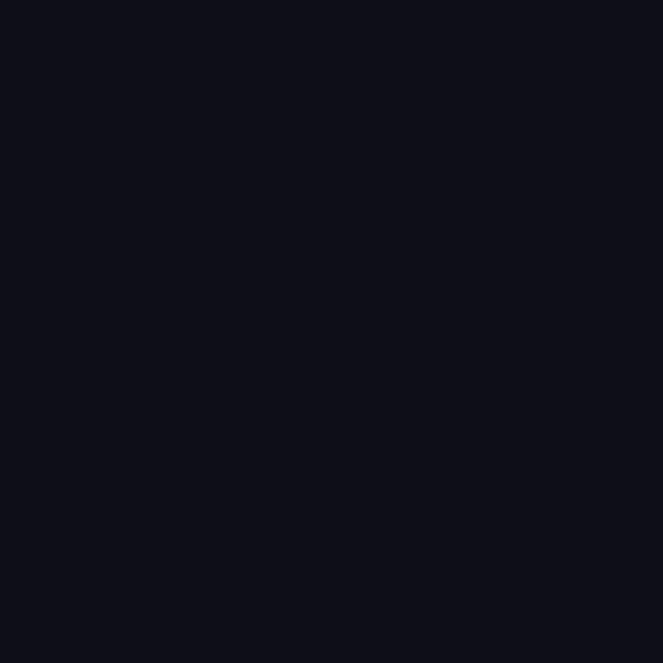 Resene Cinder Cinder paint color swatch — hex #0E0E18