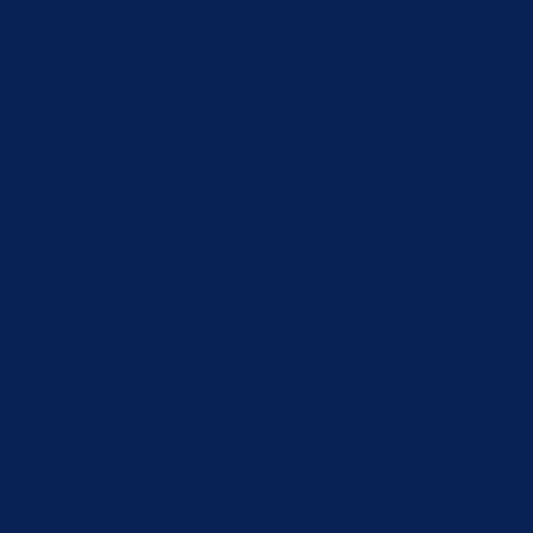 Resene Downriver Downriver paint color swatch — hex #092256