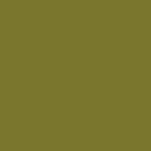 Resene Grass Hopper GrassHopper paint color swatch — hex #7C7631