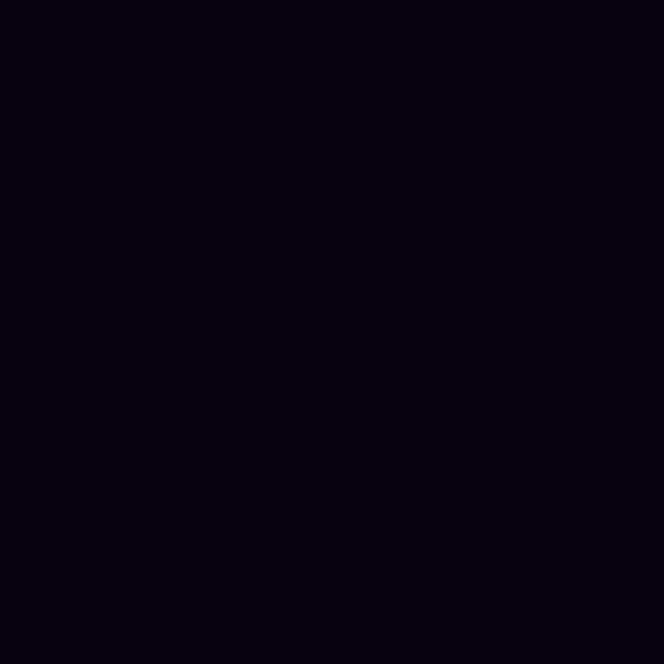 Resene Jaguar Jaguar paint color swatch — hex #080110