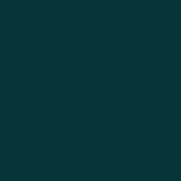 Resene Tiber Tiber paint color swatch — hex #063537