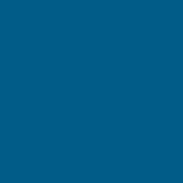 SW Jay Blue SW 6797 paint color swatch — hex #015D87
