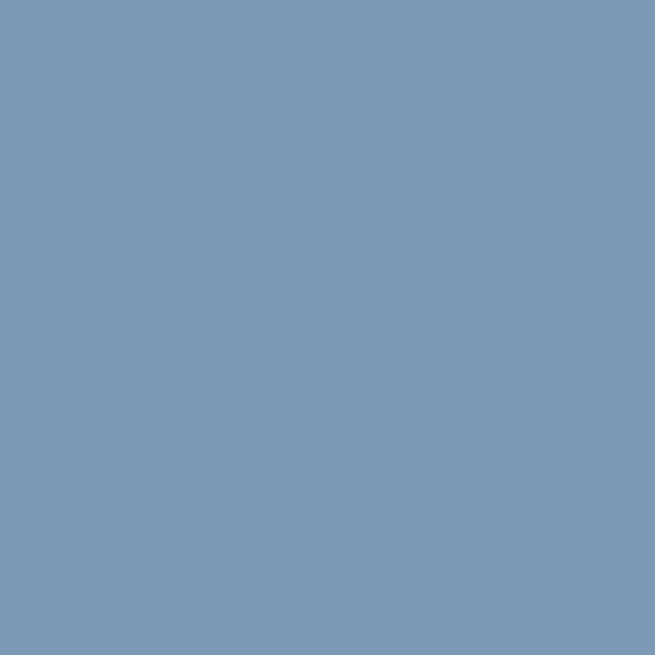 SW Bluesy Note SW 9064 paint color swatch — hex #7C9AB5
