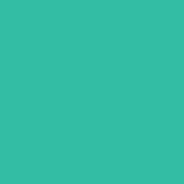Valspar Rainforest Mist 6001-10B paint color swatch — hex #32BDA4